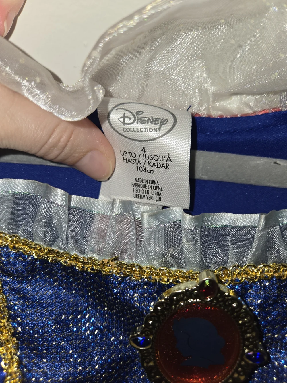 Disney Blue and Red Princess Floral Costume Dress